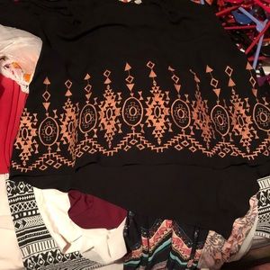 Black palazzo pants outfit